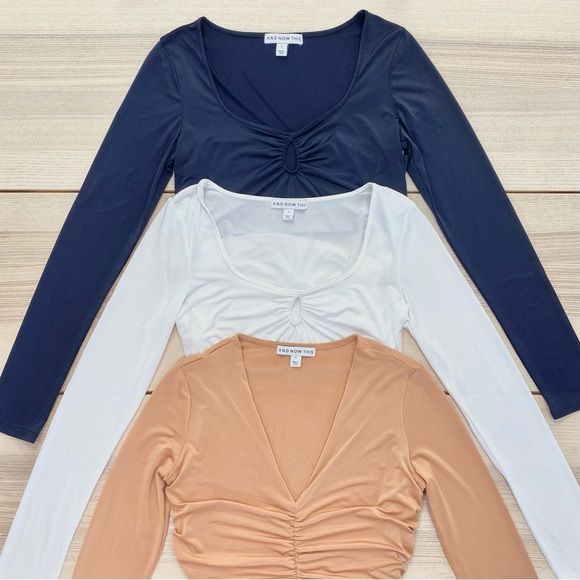 *3- Pack* Silky Stretch Long-Sleeve Top | Size Small - Picture 1 of 12